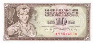 Jugoslawien p82c 10 Dinara 1968